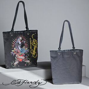 Ed Hardy Love Kills Slowly Panther Tote Bag Y2K Tattoo